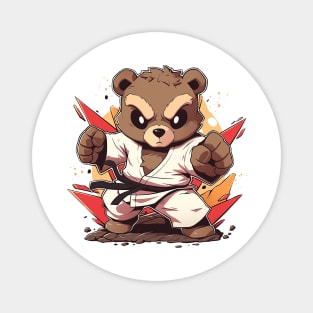 karate bear Magnet